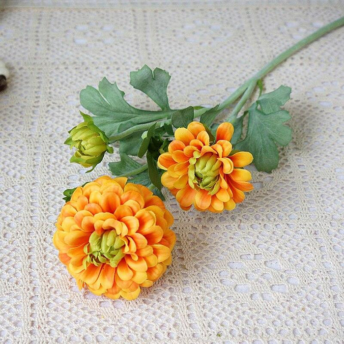 Sophisticated Dahlia Real Feel Foliage Artificial Flowers - Chic Home Ornament