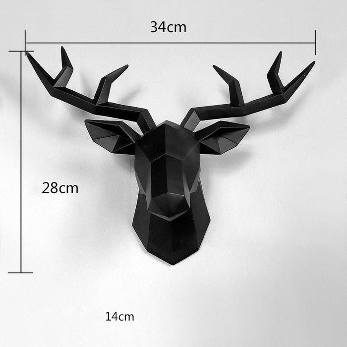 Wildlife-Inspired Deer Head Sculpture for Modern Home Decor