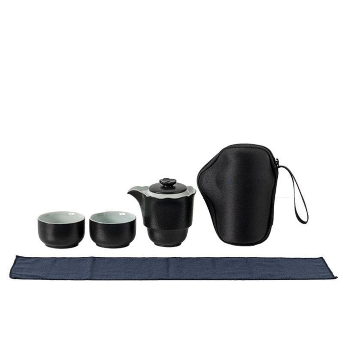 Stylish Black Ceramic Tea Set: Elevate Your Tea Experience with Sophistication
