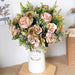 Elegant White Silk Roses - Perfect for Weddings, Autumn Decor, and Holiday Celebrations