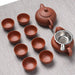 Zen Purple Clay Tea Set - Handcrafted Teapot and Tea Cup Ensemble