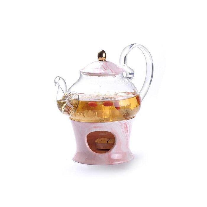 Luxurious Golden Marbled Porcelain Tea Set - Ultimate Drinking Experience Collection