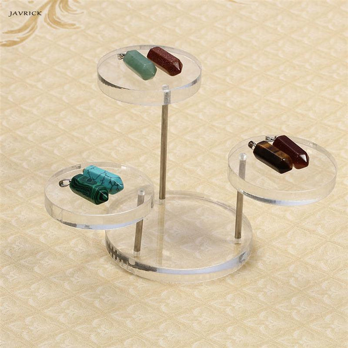 Sophisticated Acrylic Jewelry Display Stand - Modern Organizer for Necklaces and Bracelets