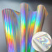 Vibrant Holographic Rainbow PU Leather Craft Sheets - Creative Spark