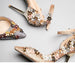 Glamorous Floral Sequin Bridal Heels for Unforgettable Events