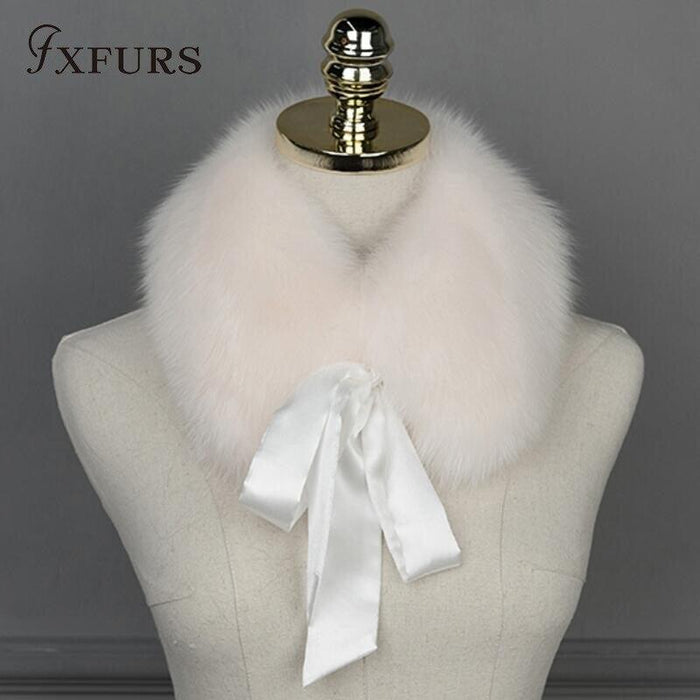 Elegant Winter Chic Raccoon Dog Fur Ribbon Stole