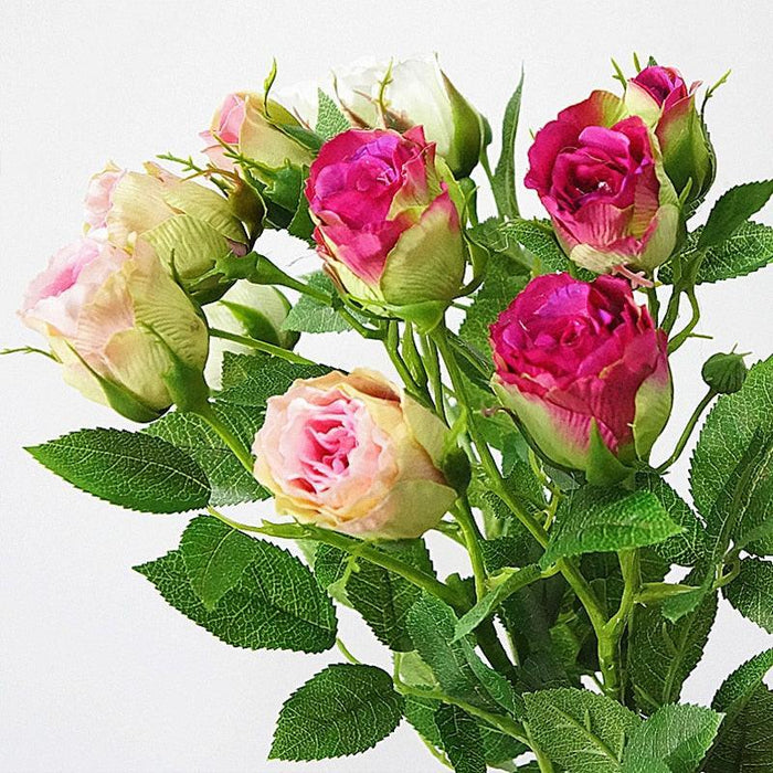 Elegant Silk Rose Arrangement: Exquisite Artificial Flowers for Timeless Decor