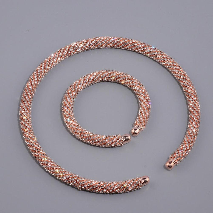 Luxurious Crystal Choker Necklace - Timeless Elegance for the Modern Woman