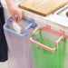 Effortless Door-Hanging Kitchen Storage Solution: Multi-functional Plastic Rack for Towels and More
