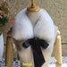 Luxurious Raccoon Dog Fur Ribbon Stole for Winter Elegance