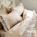 Luxe European Lace Embroidered Pillow Shams Set