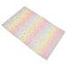 Rainbow Glitter A4 PU Leather Crafting Fabric - Sparkling Elegance and Vibrant Appeal