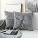 Gray Cotton Pillow Cover with Exquisite Embroidery - Versatile Home Decor Accent