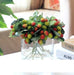 Vibrant Strawberry Blossom Paddle Decor - Lifelike Faux Floral Photography Accents