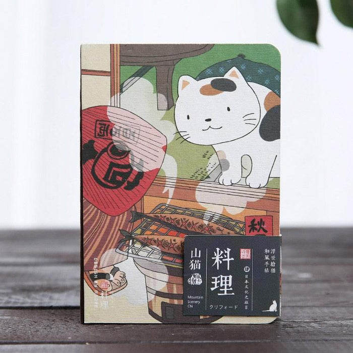 Chic Compact Planner for Cat Lovers: Japanese-Inspired Yearly & Monthly Organizer