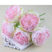 Elegant Peony and Blush Rose Silk Flower Arrangement Set