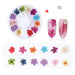 Botanical Blooms Nail Art Kit: Craft Exquisite Floral Designs with Genuine Dried Flowers