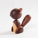 Walnut Wood Squirrel Ornament - Scandinavian Design Crafted with Maple