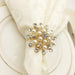 Elegant Set of 10 Faux Pearl Napkin Ring Collection