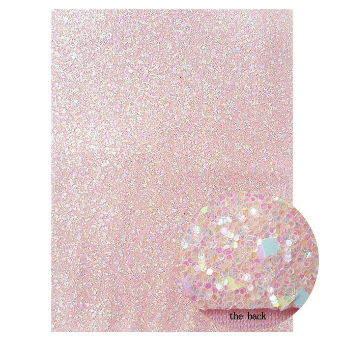 Glittering Pink Snake Print Faux Leather Craft Sheets for Creative Projects