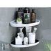 Bathroom Storage Solution: Snap-Up Corner Shelf Set with Shampoo Basket