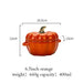 Ceramic Pumpkin Shape Serving Bowl Set - Versatile Kitchen Accessory for Salads and Cereals, 6.5-Inch