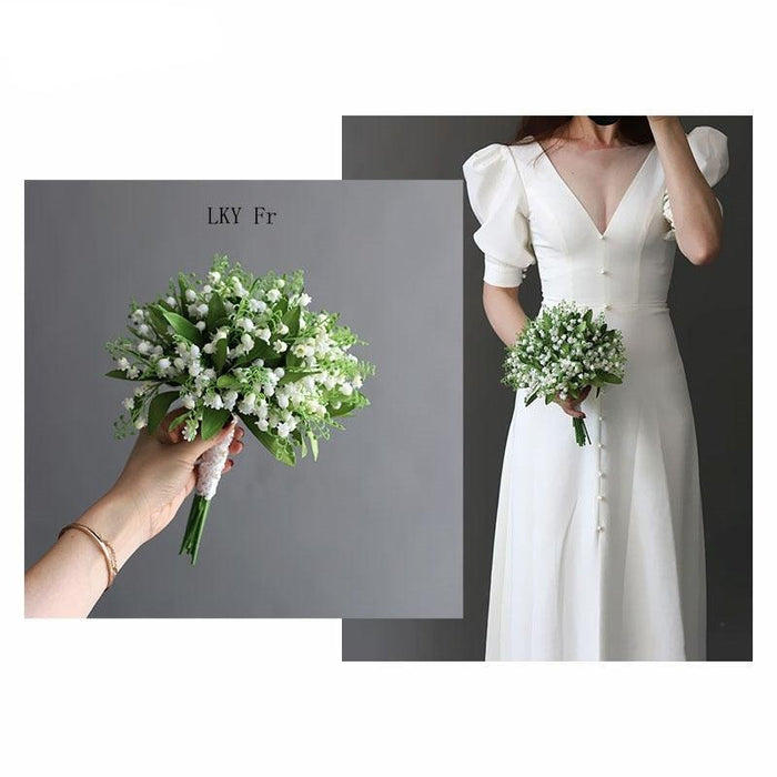 Timeless Elegance: Calla Lily and Lily of the Valley Bridal Bouquet