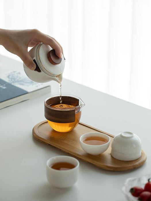 Zen Zhiyu Travel Tea Set - Your Portable Gateway to Tea Bliss