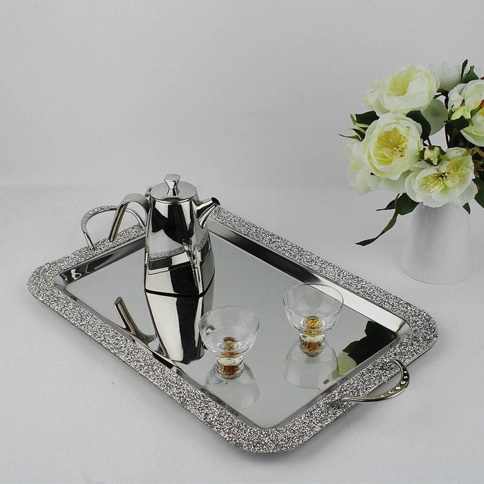 Sophisticated Stainless Steel Serving Tray Collection for Celebrations and Special Events