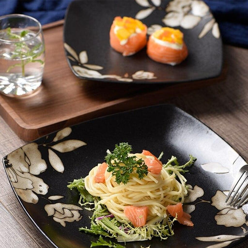 Handcrafted Japanese-Inspired Ceramic Dining Plates