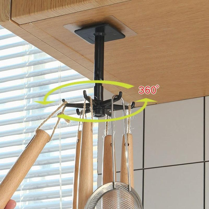 Ultimate 360-Degree Rotating Hook Storage System for Exceptional Space Management