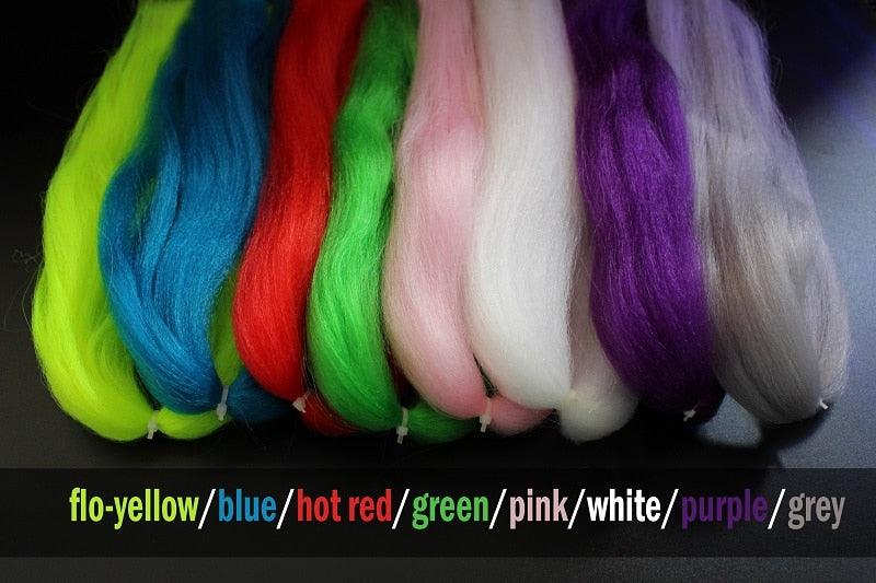 Vibrant Hank Super Hair Synthetic Fiber Fly Tying Kit with Multiple Color  Options