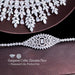 Luxurious White Gold Bridal Jewelry Set with Exquisite Tassel Details