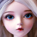 Sophisticated 60cm Bespoke BJD Doll with Silver Hair