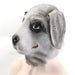 Lifelike Gray Dog Horror Mask - Full-Face PVC Costume Accessory for Adults