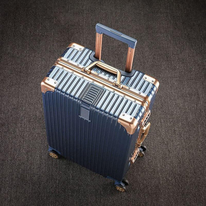 Luxurious Aluminum Suitcase Set: Stylish Travel Companion