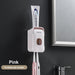 Magnetic Toothbrush and Toothpaste Storage System - Elegant Dustproof Organizer for Modern Bathrooms