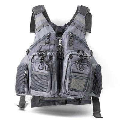 Premium Fishing Vest for Outdoor Adventures with Safety Features and Ample Storage