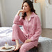 Spring Blossom Cotton Pajama Set: Sophisticated Comfort for Serene Nights