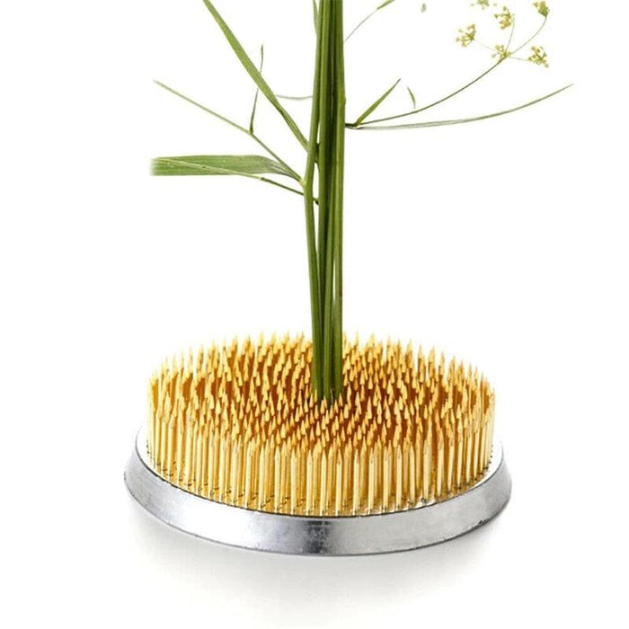 Elevate Your Floral Designs with the Chic Brass Ikebana Kenzan Tool