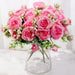 Stunning Lifelike Pink Peony Silk Floral Bouquet - Ideal for Weddings and Creative Projects