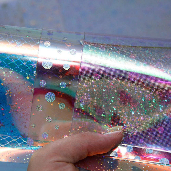 Iridescent Laser PVC Jelly Fabric: Sparkle Your DIY Creations
