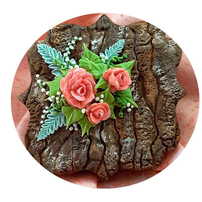 Artistic Tree Bark Silicone Mold for Baking and Confectionery Creations