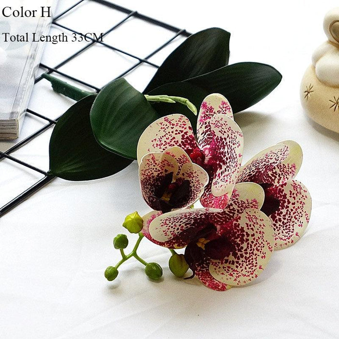 Elegant White Butterfly Orchid Artificial Flower Arrangement for Chic Home and Event Decor