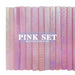 Glittering Pink Snake Print Faux Leather Craft Sheets for Creative Projects