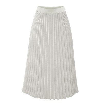 Elegant Monochrome Chiffon Skirt - Versatile Style for Women