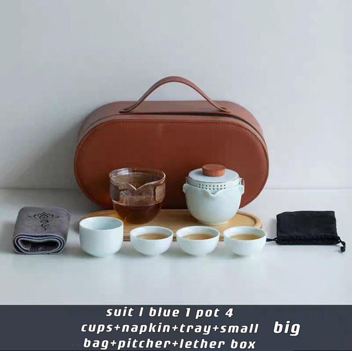 Zen Zhiyu Travel Tea Set - Your Portable Gateway to Tea Bliss