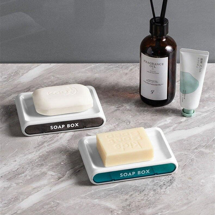 Hanging Soap and Sponge Storage Organizer with Drip Tray