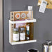Magnetic Kitchen Storage Solution: Fridge Caddy with Towel and Spice Rack