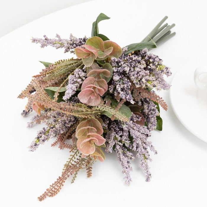 Elegant Lavender Foam Floral Arrangement for Luxurious Home Ambiance